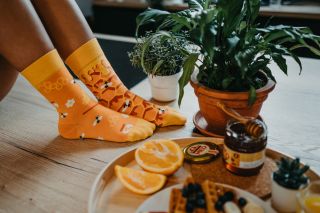 Life's too short, enjoy every drop of honey!
Sweeten up your day with socks inspired by nature's little hard workers!

 #fashionstyle #nature #EcoFriendlyFashion #sockslover #egopublicum #honey #honeybee